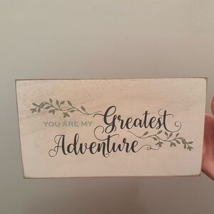 Decorative Sign with Inspirational Quote